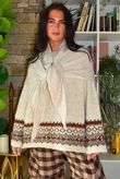 Nora Knit Shawl Oatmeal